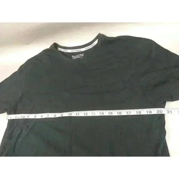 Duluth Trading T Shirt Mens Large Black Free Range Organic Cotton Stretch Casual - Picture 2 of 5